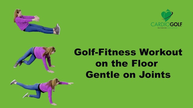  9-min Golf-Fitness Workout on the Floor Gentle on Joints (060)