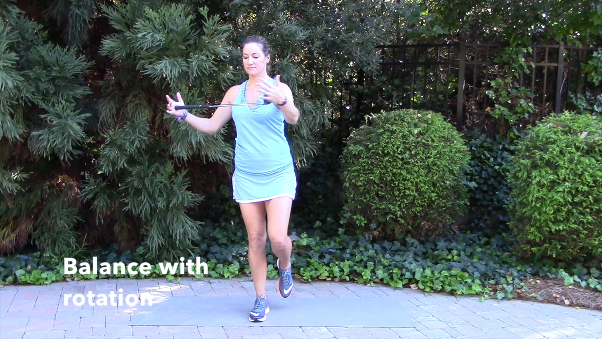1-minute Balance with Rotation