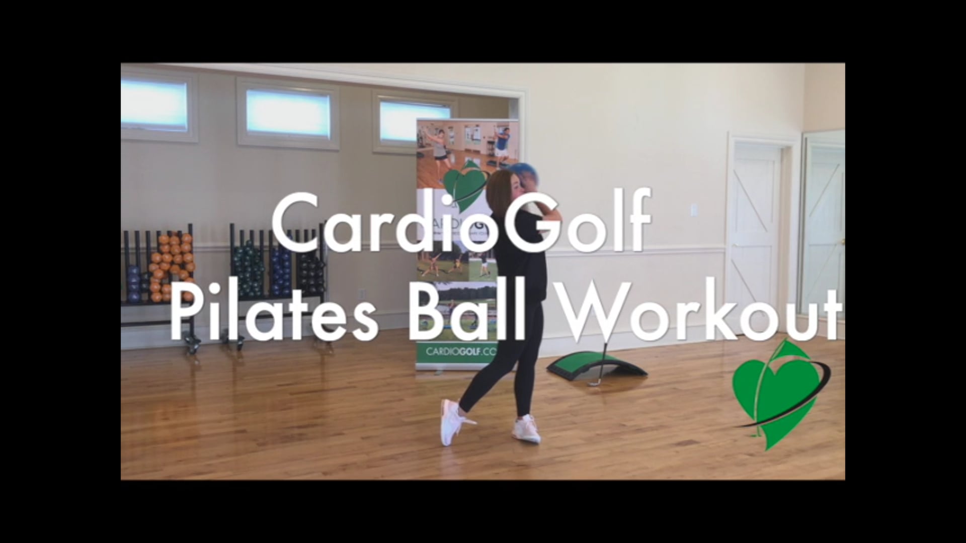 6-minute CardioGolf Pilates Ball Workout Featuring Britni Gielow