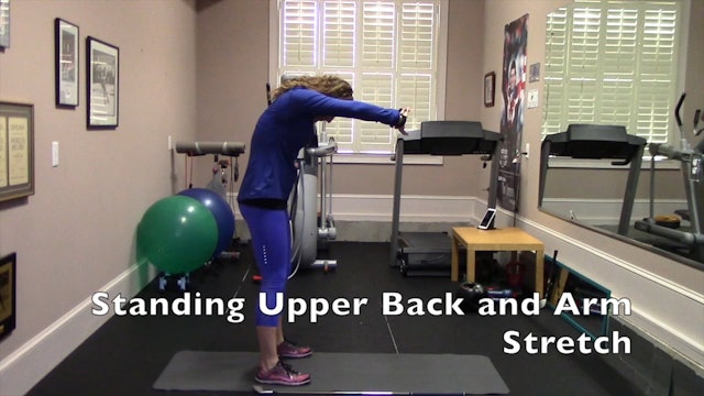 1-minute Standing Upper Back and Arm Stretch