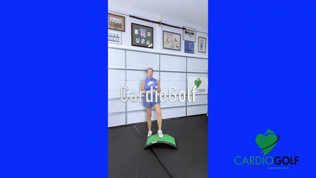 Side to Side Step on CardioGolf® Slope