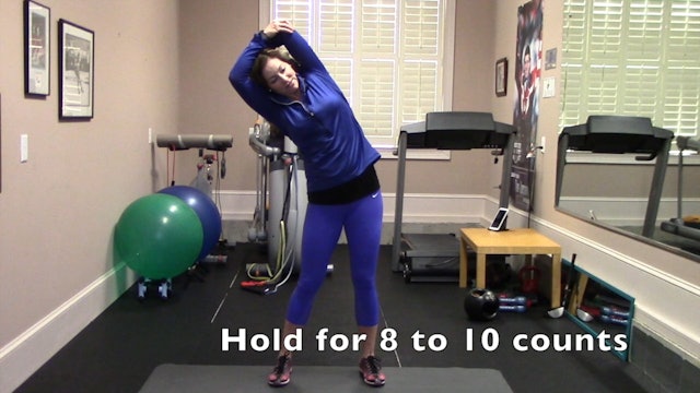 1:08-minute Standing Shoulder and Side Stretch