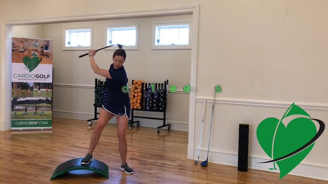 25-min CardioGolf™ Swing Technique Workout on Slope with Shortee Club (025)