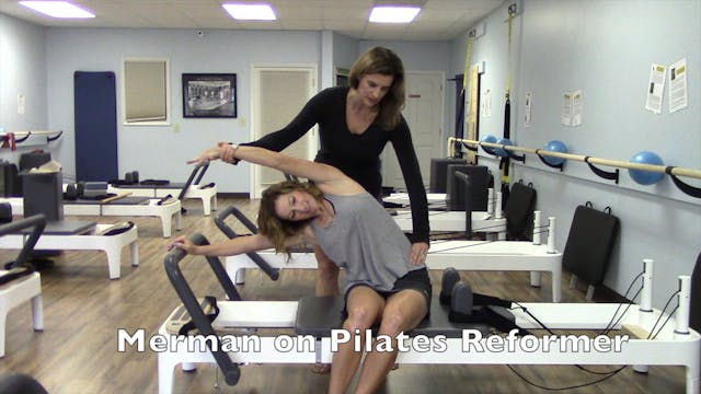 1-minute Merman on Pilates Reformer