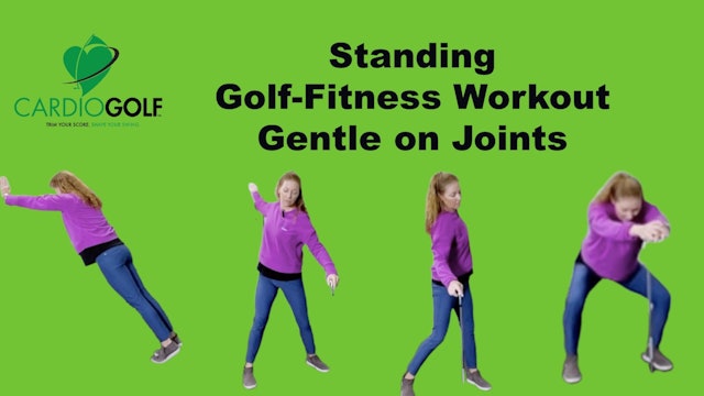 15-min Standing Golf-Fitness Workout Gentle on Joints (059)