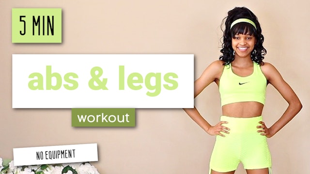 5 Minute Abs & Legs Workout (no equipment)
