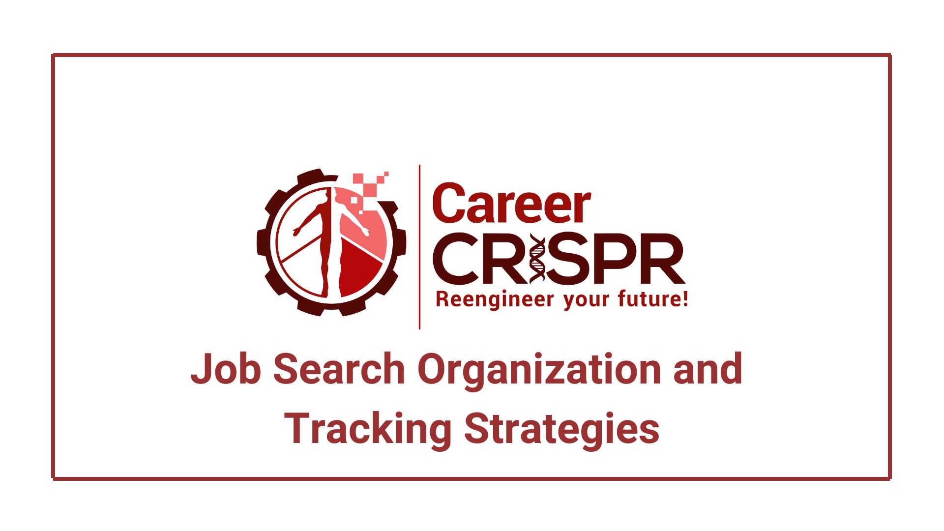 Job Search Organization and Tracking Strategies