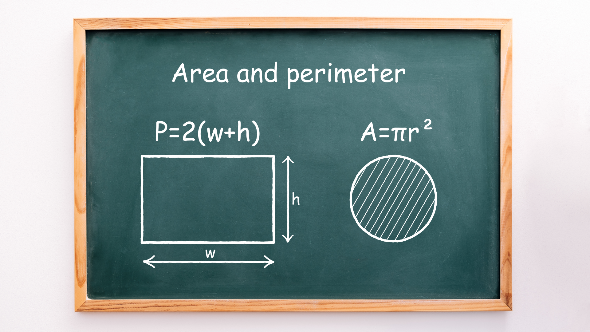 Area, circumference, perimeter