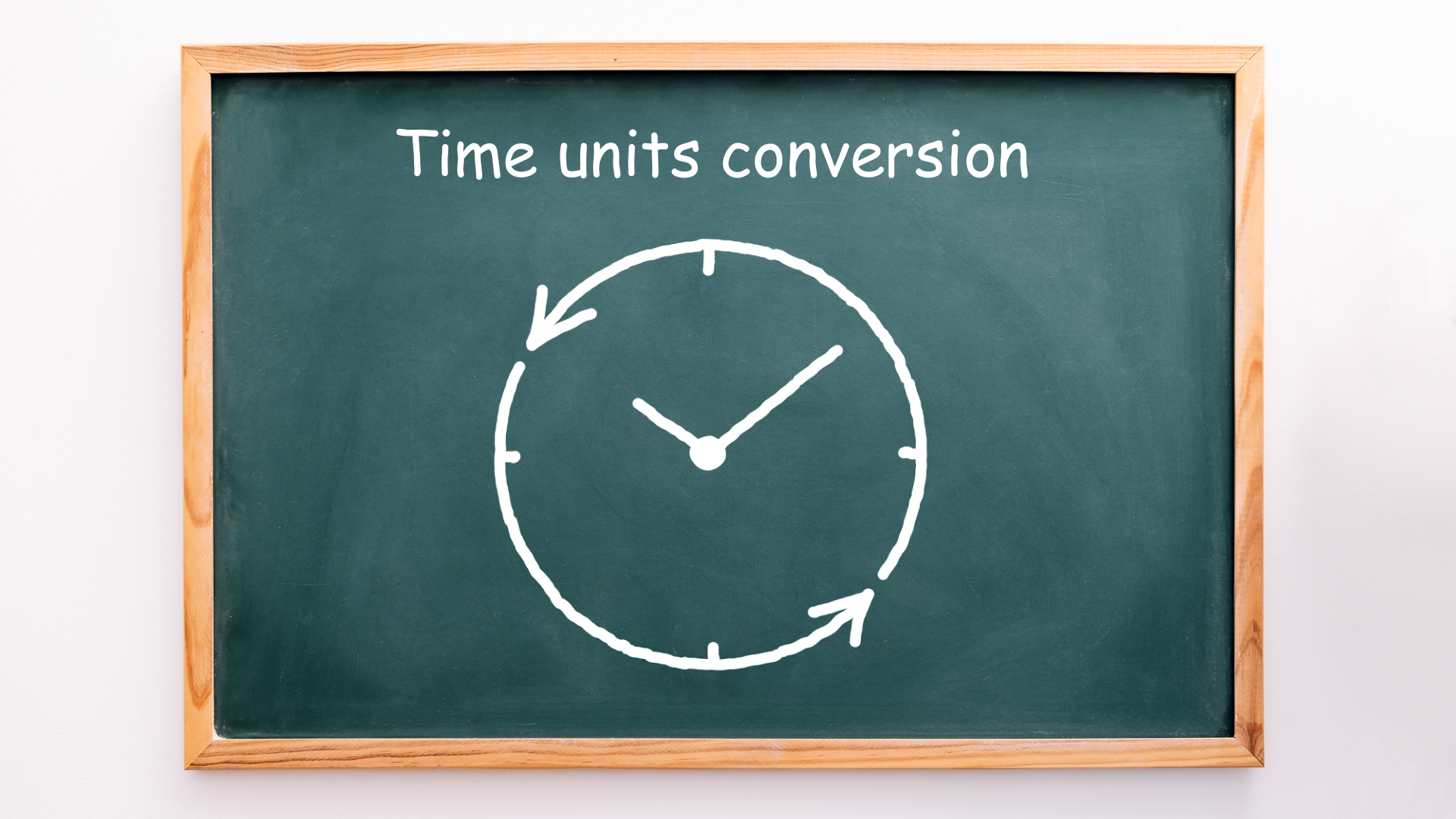 Time units conversion