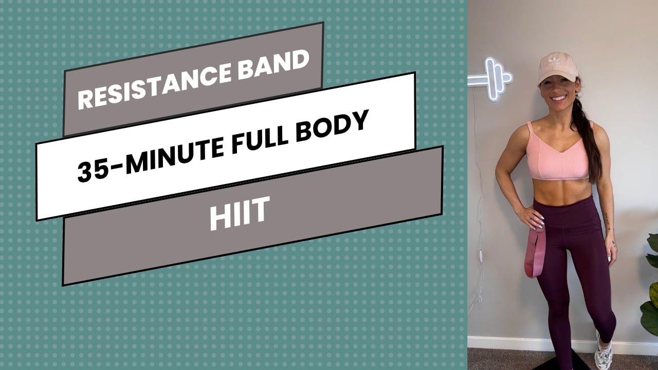 35-Minute Resistance Band Full Body HIIT