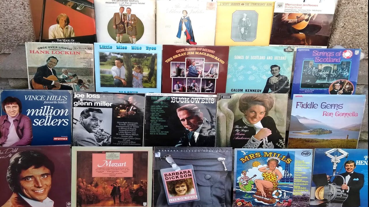 Popular long playing records from 1960s - 1980s