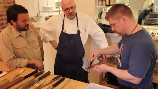 Kitchen Cuts - Part 2 - Nakiri Knife; Impromptu Sharpening Demo