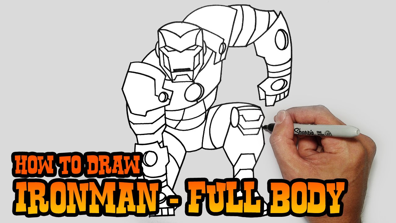 How to Draw Ironman | Full Body