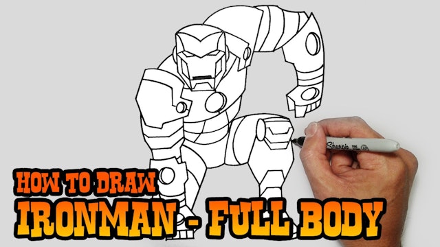 How to Draw Ironman | Full Body
