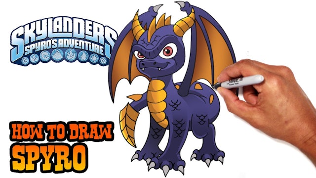 How to Draw Spyro | Skylanders