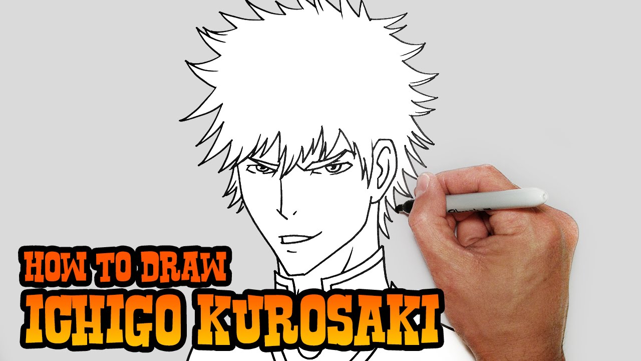 How to Draw Ichigo Kurosaki | Bleach