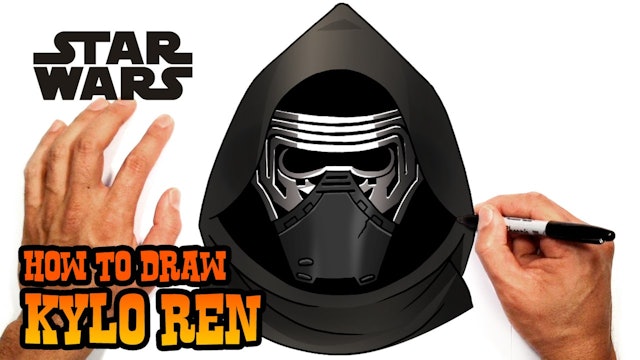 How to Draw Kylo Ren | Star Wars