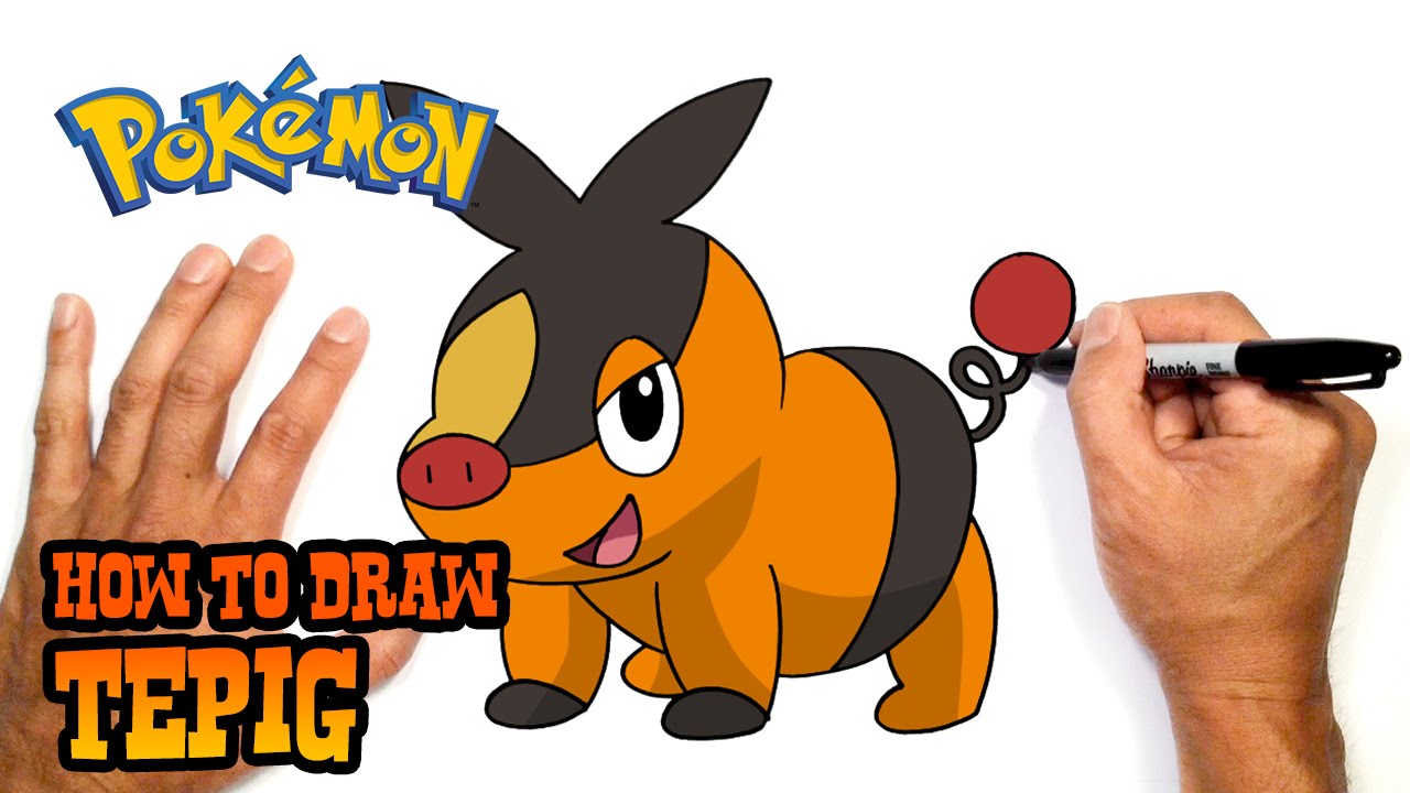 How to Draw Tepig | Pokemon