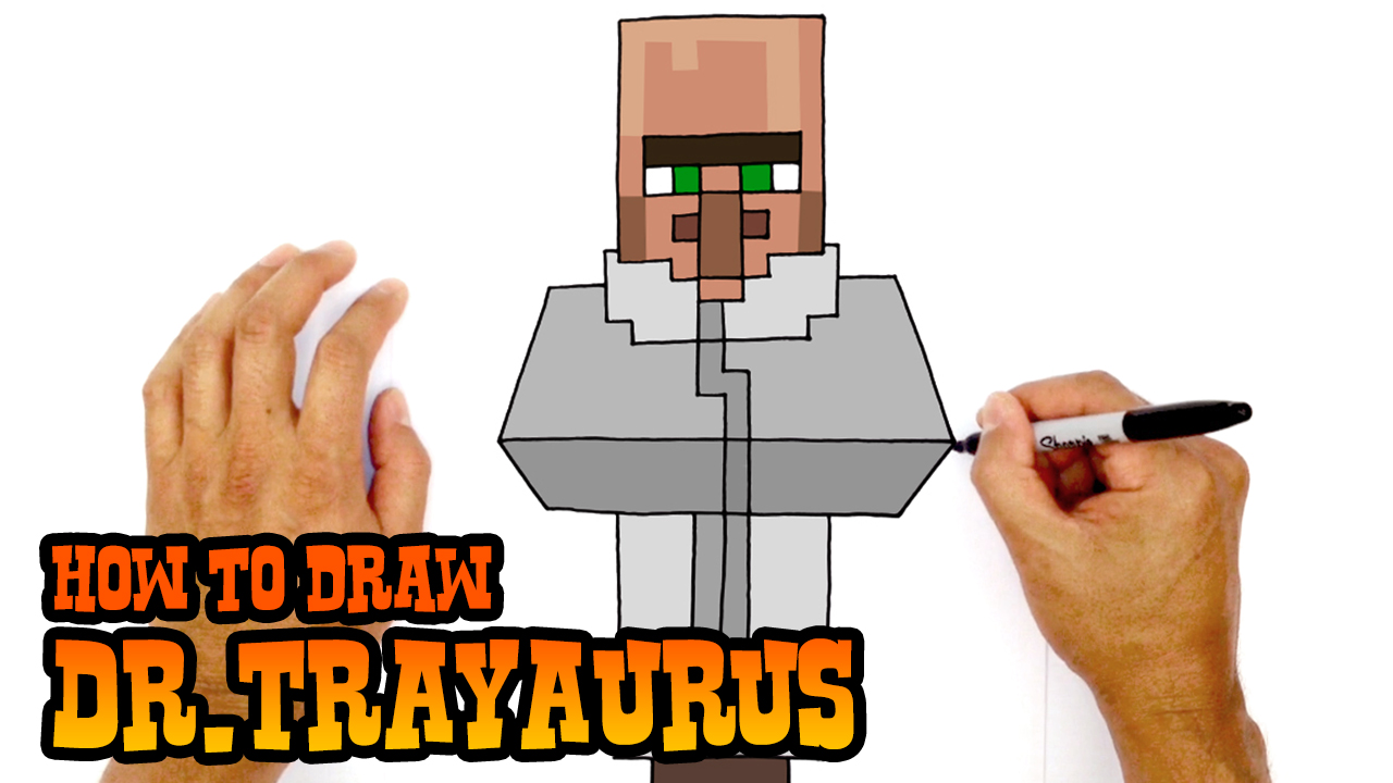 How to Draw Dr.Trayaurus | The Diamond Minecart