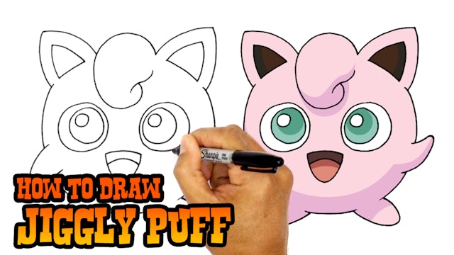 How to Draw Jiggly Puff | Pokemon