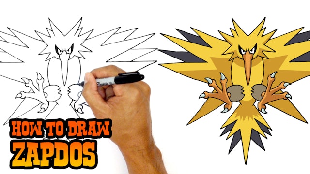 How to Draw Zapdos | Pokemon