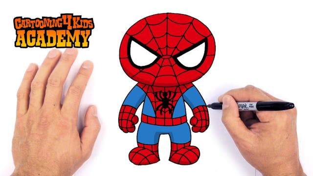 How to Draw Chibi Spider-Man | Version 1