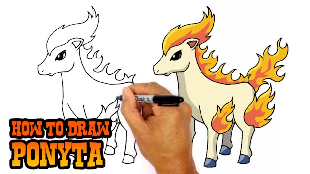 How to Draw Ponyta | Pokemon