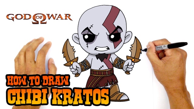 How to Draw Chibi Kratos | God of War