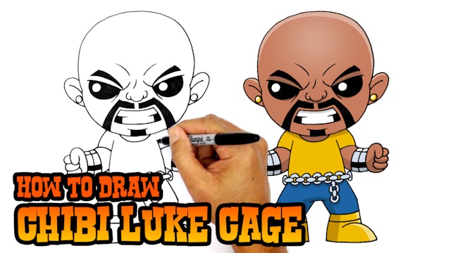 How to Draw Chibi Luke Cage