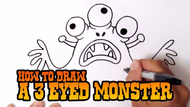 How to Draw a Cartoon Monster
