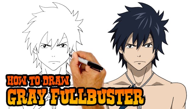 How to Draw Gray Fullbuster | Fairy Tail