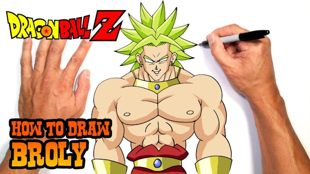 How to Draw Broly | Dragon Ball Z