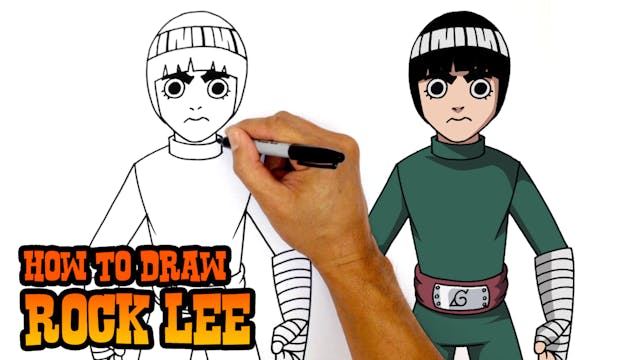 How to Draw Rock Lee | Naruto