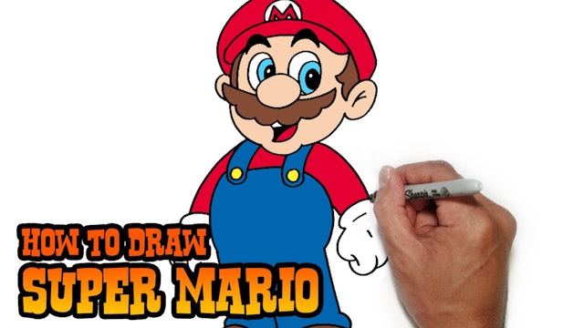 How to Draw Mario | Super Mario Bros.