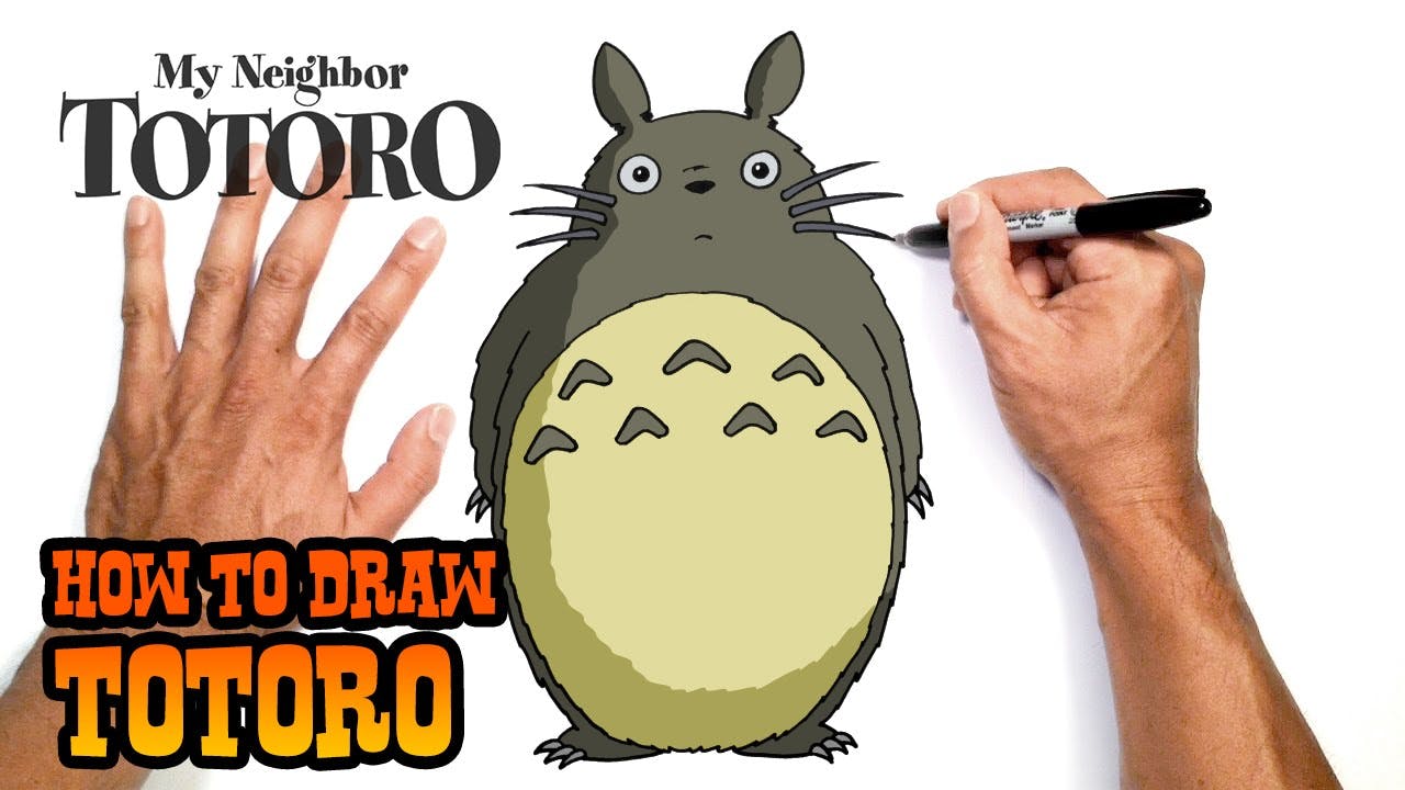 How To Draw Totoro C4k Academy How To Draw Totoro C4k Academy