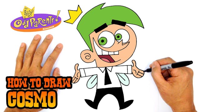 How to Draw Cosmo | Fairly Odd Parents