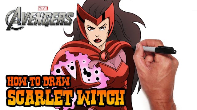 How to Draw Scarlet Witch