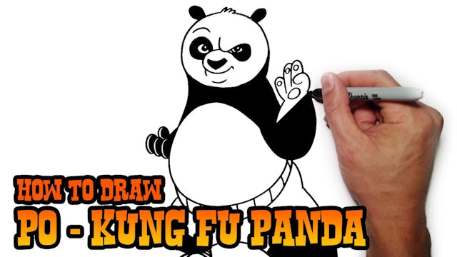 How to Draw Po | Kung Fu Panda