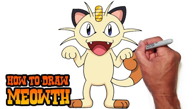 How to Draw Meowth | Pokemon