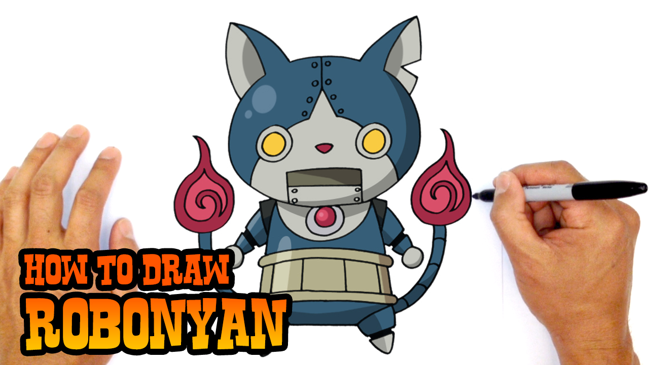 How to Draw Robonyan | Yokai Watch