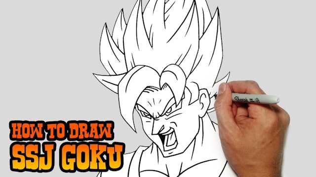 How to Draw SSJ Goku | Dragon Ball Z