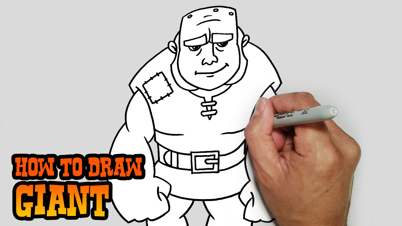 How to Draw Giant | Clash of Clans