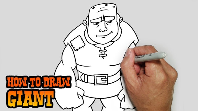 How to Draw Giant | Clash of Clans