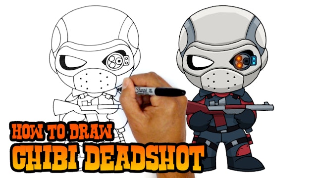 How to Draw Chibi Deadshot | Suicide Squad
