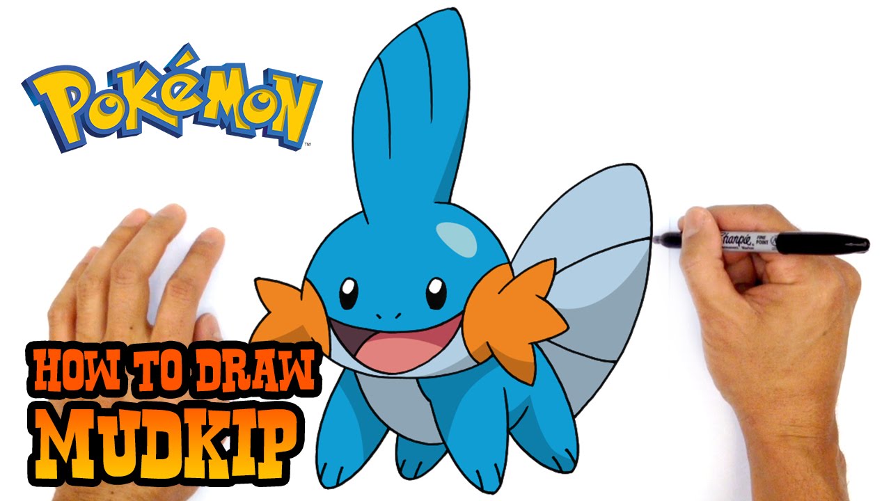 How to Draw Mudkip | Pokemon