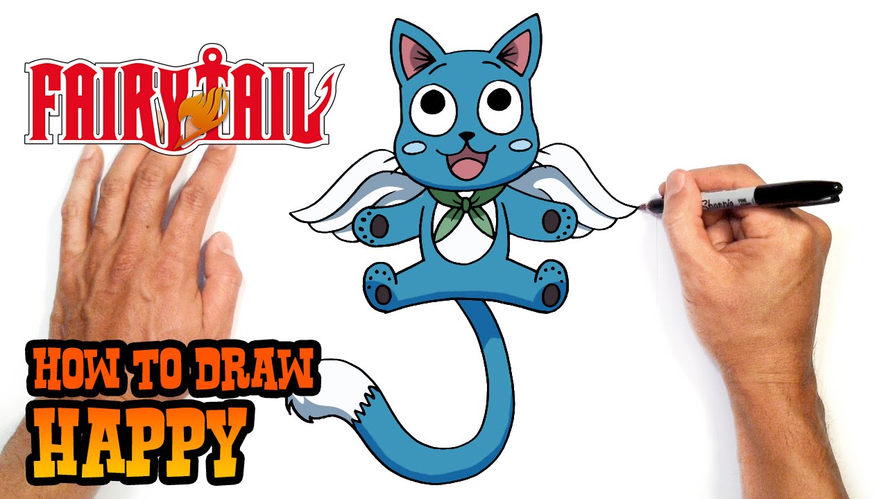 How to draw Fairy Tail characters  Sketchok easy drawing guides