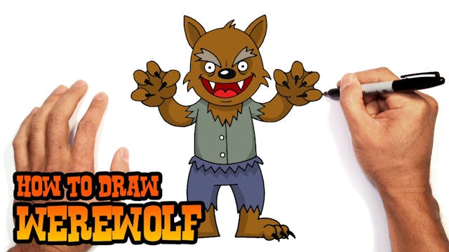 How to Draw a Cartoon Werewolf