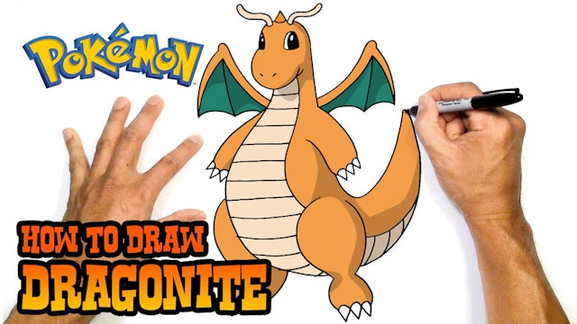 How to Draw Dragonite | Pokemon