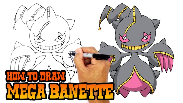 How to Draw Mega Banette | Pokemon