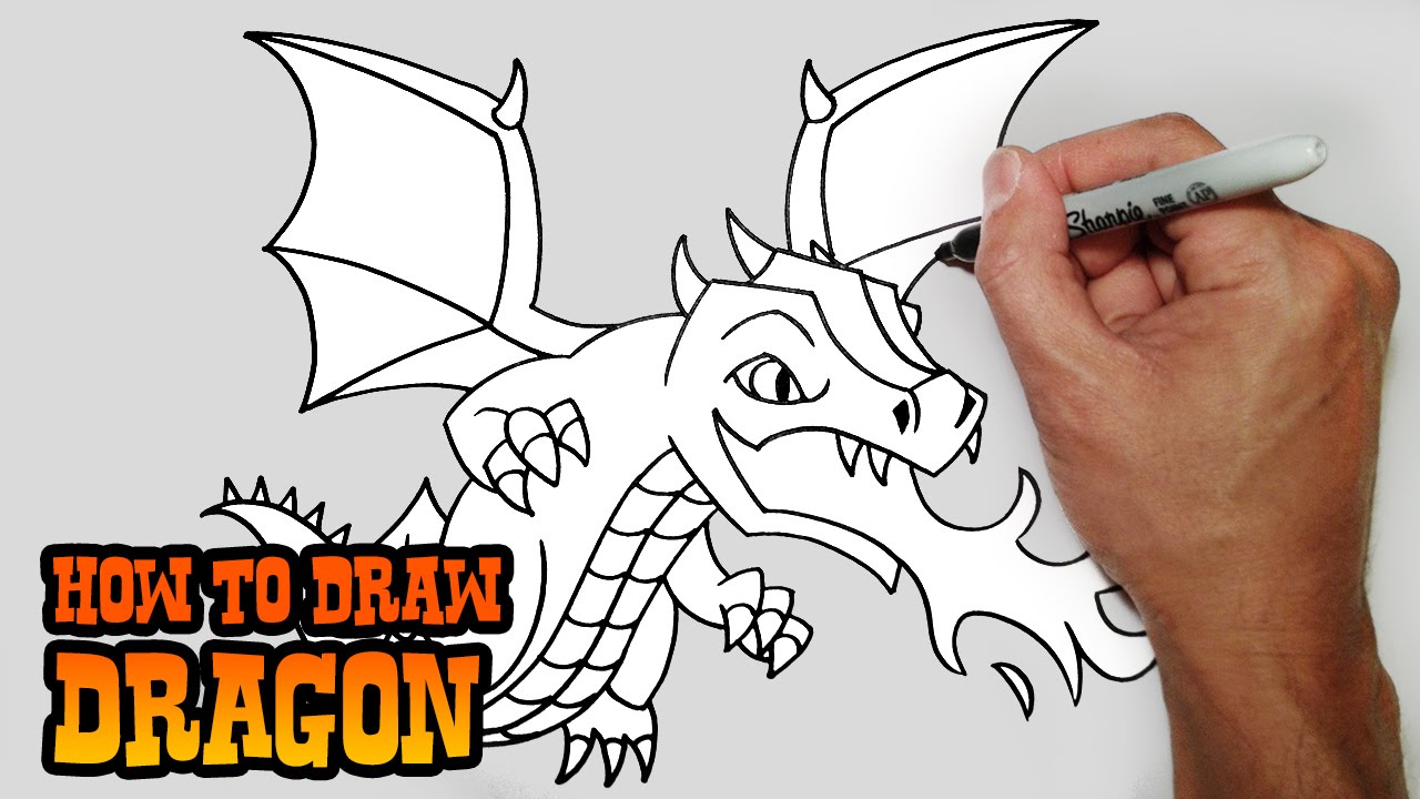 How to Draw Dragon | Clash of Clans